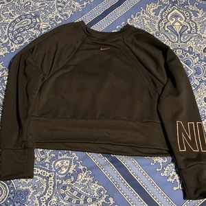 Nike Black Cropped Hoodie